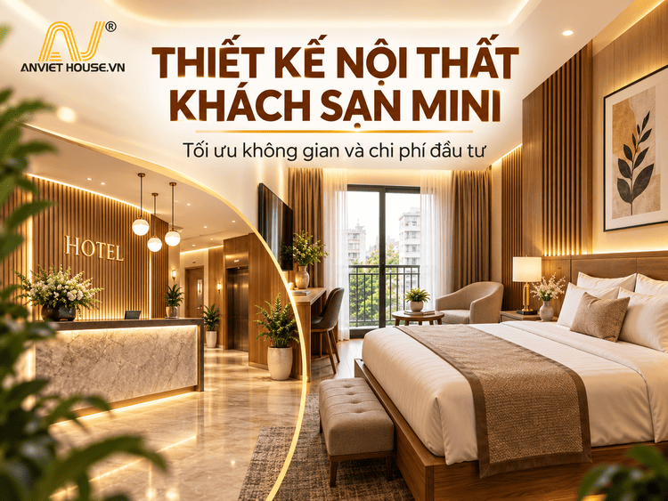 Anviethouse thiết kế nội thất khách sạn mini trách nhiệm, tận tâm