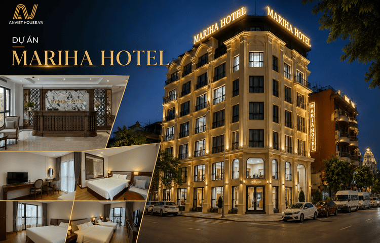 Anviethouse thi công nội thất khách sạn Mariha Hotel