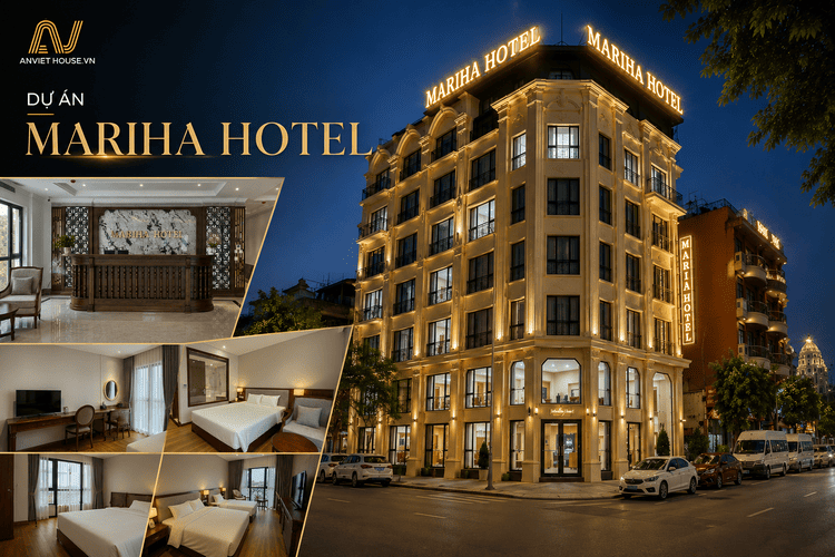 Anviethouse thi công nội thất khách sạn Mariha Hotel