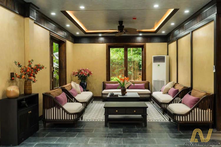 Một không gian đón tiếp đầy ấm áp