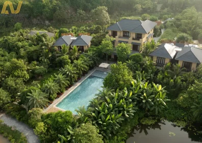 Anviethouse thi công nội thất resort phong cách Vintage