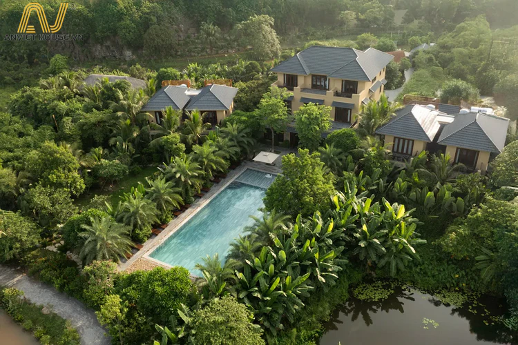 Anviethouse thi công nội thất resort phong cách Vintage